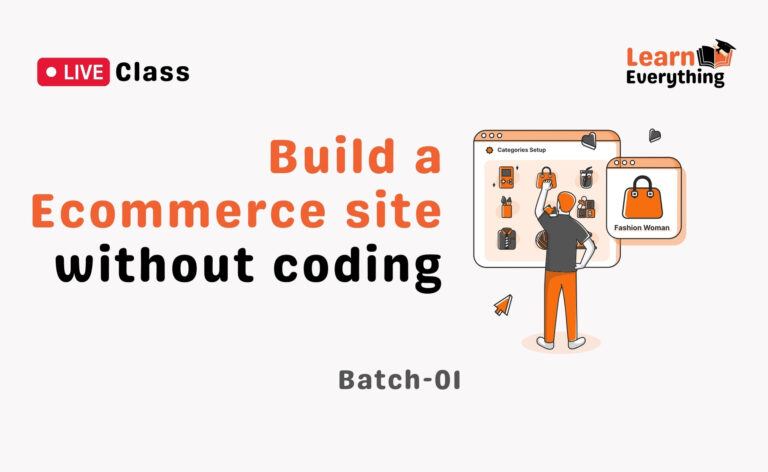 Build a Ecommerce site without coding!